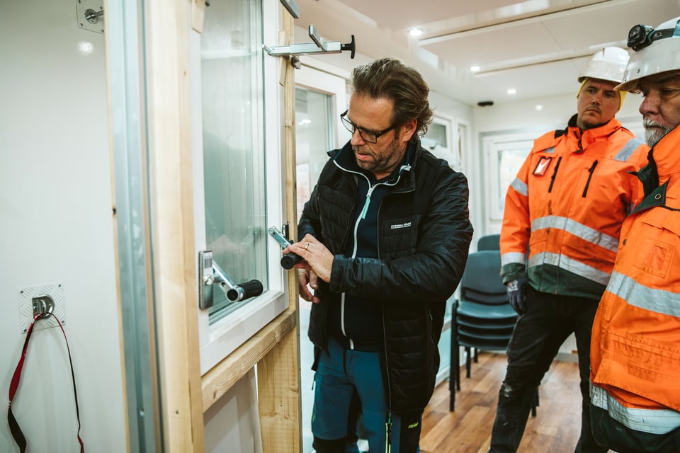 Stefan Stamåker på plats hos kund